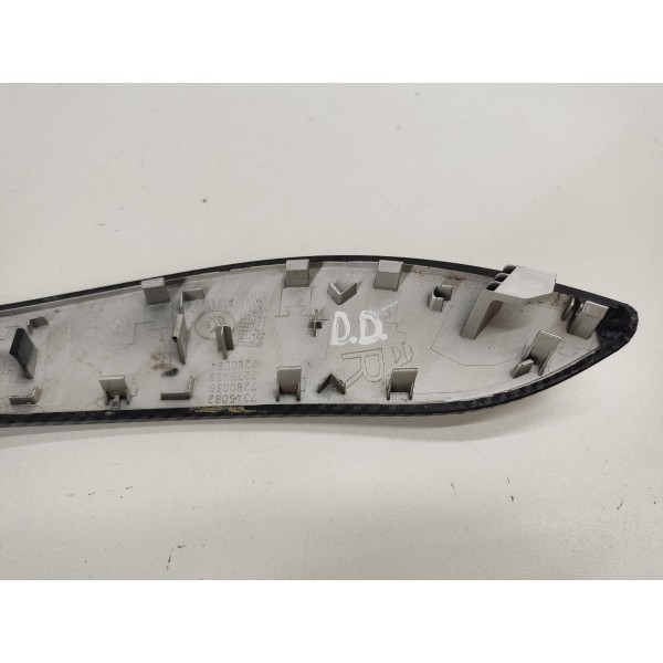 Moldura Puxador Porta Plotado Fibra Carb D.d Bmw 320i 2015 Preto