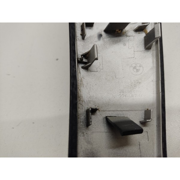 Moldura Puxador Porta Plotado Fibra Carb D.e Bmw 320i 2015 Preto