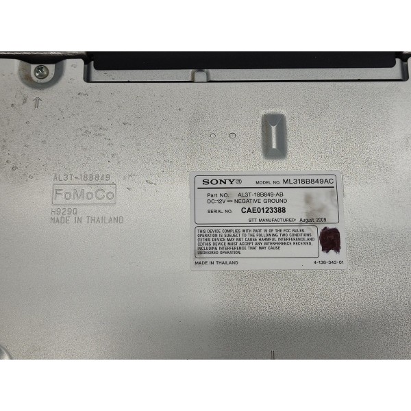 Modulo Som Amplificador Fusion 3.0 V6 2010 Prateado