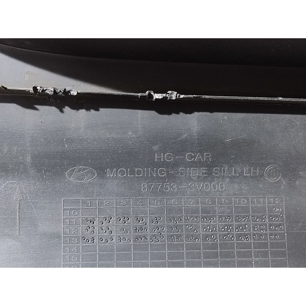 Spoiler Lateral Esquerdo Azera 3.0 2014 Preto