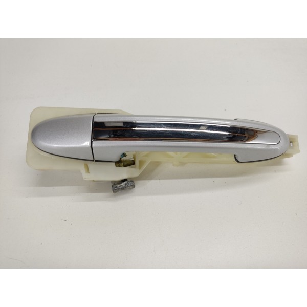 Maçaneta Externa Porta Traseira Esquerda Santa Fé 3.5 2012 Prateado Traseira