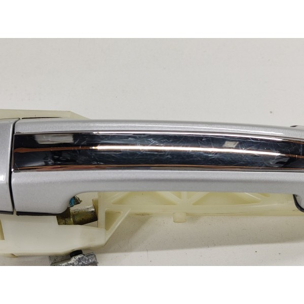 Maçaneta Externa Porta Traseira Esquerda Santa Fé 3.5 2012 Prateado Traseira