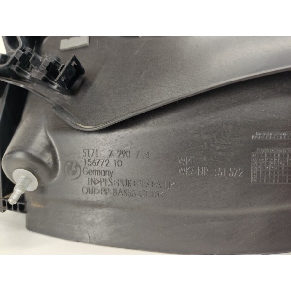 Acabamento Painel Corta Fogo Bmw X1 2019 Preto Acabamento