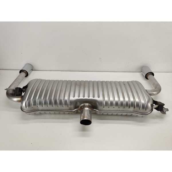 Escape Marmita Silencioso Traseiro Bmw X1 2019 Prateado