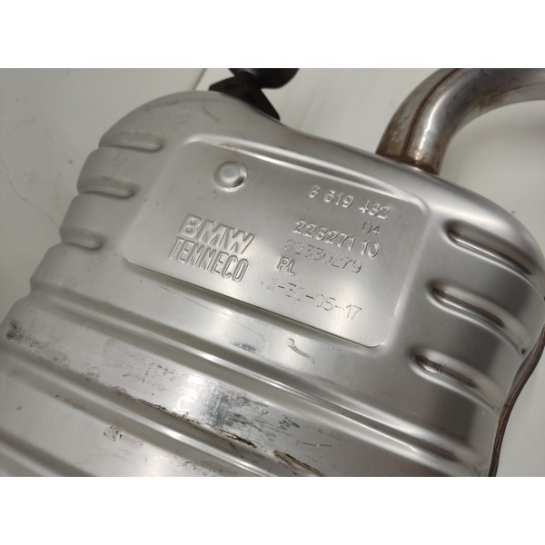 Escape Marmita Silencioso Traseiro Bmw X1 2019 Prateado