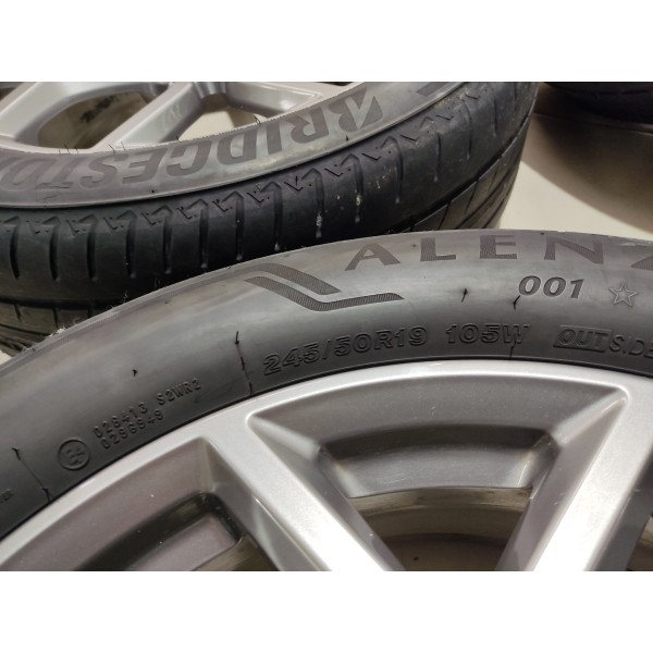 Jogo Roda R19 Bmw X3 2020 2 Pneus Ruins Preto