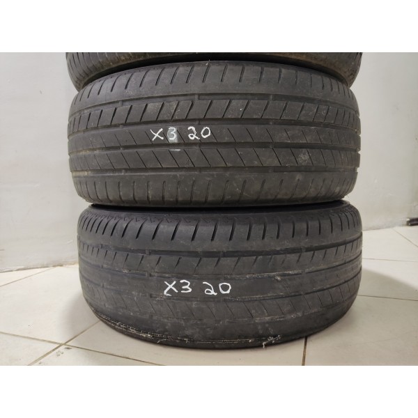 Jogo Roda R19 Bmw X3 2020 2 Pneus Ruins Preto