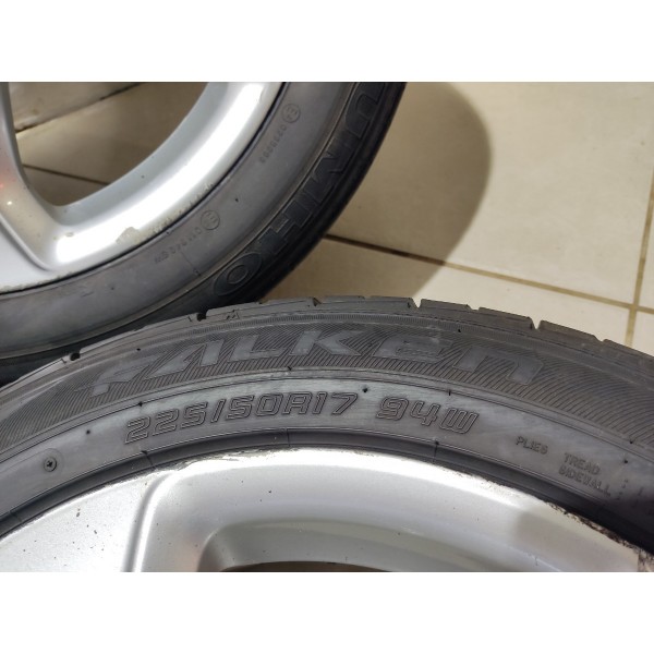 Jogo Roda R17 Audi A5 2015 1.8 Tfsi Pneu Ruim  Prateado