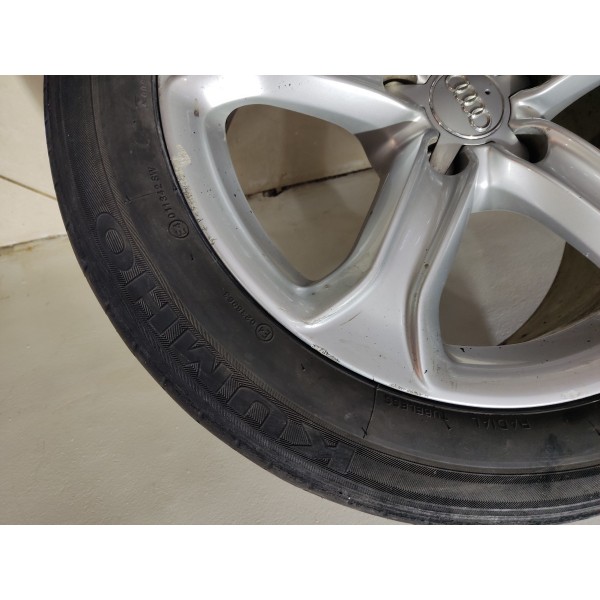 Jogo Roda R17 Audi A5 2015 1.8 Tfsi Pneu Ruim  Prateado