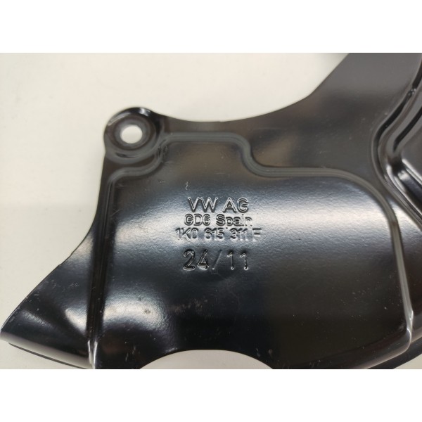 Espelho Disco Dianteiro Esquerdo Tiguan 2012 Tsi Preto