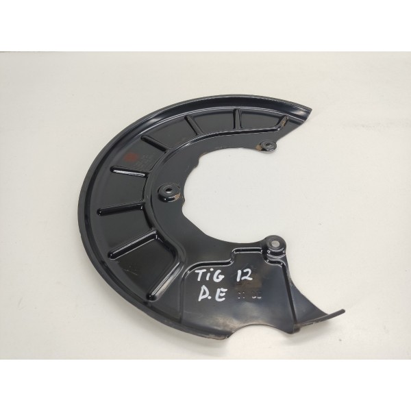 Espelho Disco Dianteiro Esquerdo Tiguan 2012 Tsi Preto