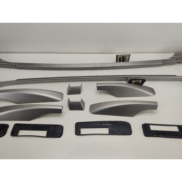 Par Rack Teto Chevrolet Captiva 2011 Prateado