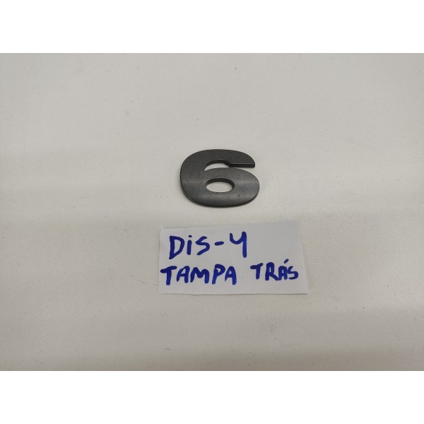 Emblema Numero 6 Tampa Traseira Discovery 4