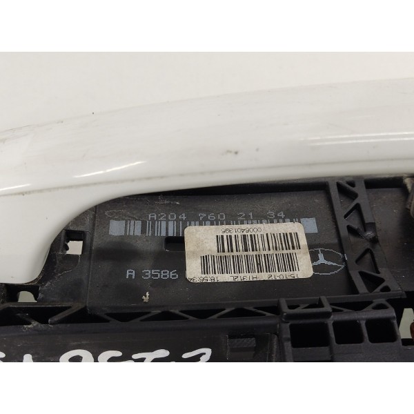 Maçaneta Externa Traseira Esquerda Mercedes C250 2013 Branco Traseira