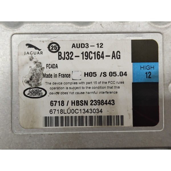 Modulo Som Amplificador Land Rover Discovery 4 2012  Preto