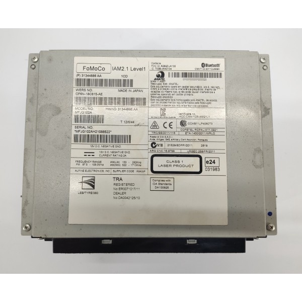 Modulo Radio Leitor Cd Land Rover Discovery 4 2012 Preto