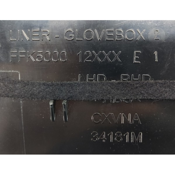 Porta Treco Objetos Land Rover Discovery 4 2012 Ffk500012xxx Preto