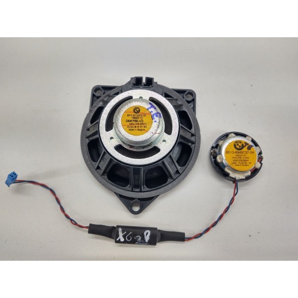 Auto Falante Porta Traseiro Esquerdo Bmw X6 Biturbo 2009 Preto