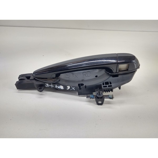 Maçaneta Externa Traseira Esquerda Bmw X6 Biturbo 2009 Preto Traseira