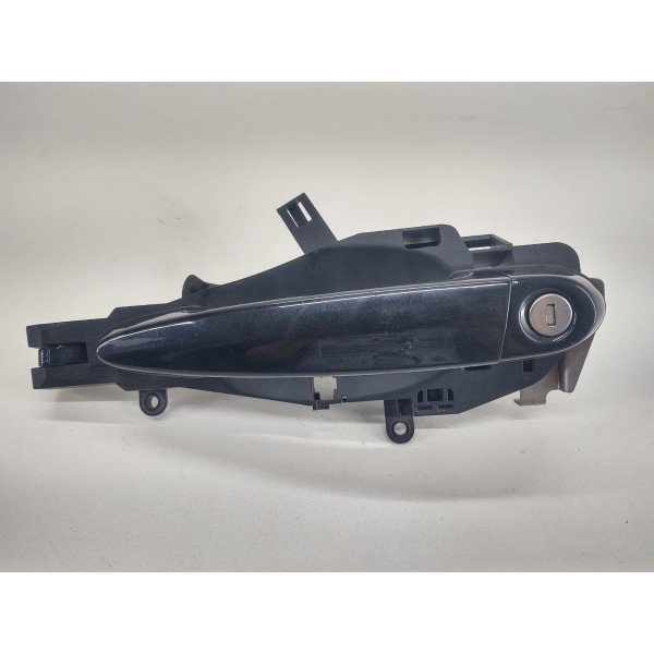 Maçaneta Externa Dianteira Esquerda Bmw X6 Biturbo 2009 Preto Dianteira